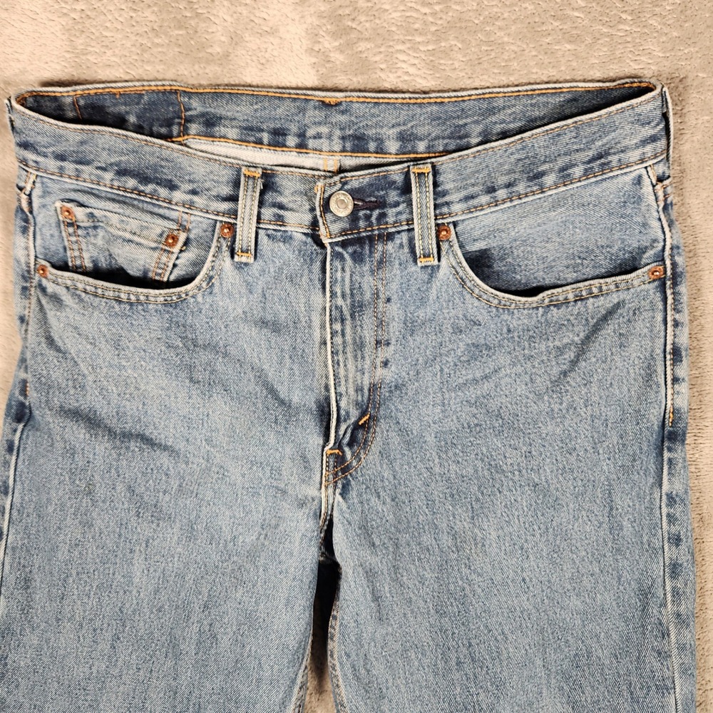 Levi's 550 Relaxed Fit‎ Jeans Mens 32x30 Light Wash Blue Excellent Tapered Leg - Picture 5 of 11